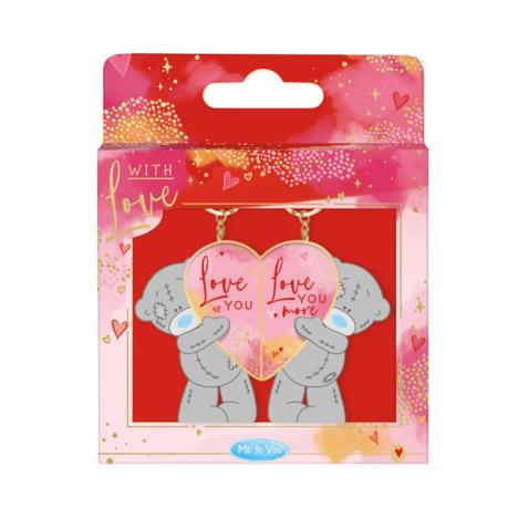 Love You 2 Part Enamel Me to You Bear Keyring £5.99